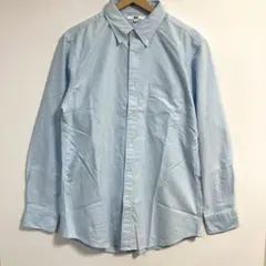 【新品未使用】UNIQLOユニクロ オックスフォード ボタンダウンシャツ　Lのサムネイル