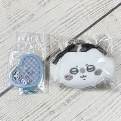 ちいかわ　モモンガ　シャカシャカチャーム　がまぐち　リボン