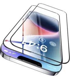 iPhone13/13Pro 用 ガラスフィルム 2枚セット 簡単ガイド粋付き