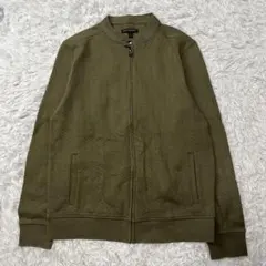 BANANA REPUBLIC ◆ヘリンボーン ジップアップ ブルゾン Ｌ