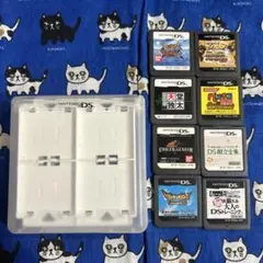 ニンテンドーDS ソフト　8本　まとめ売り　ホリ　DSケース付き
