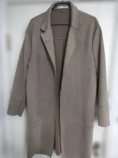 美品✦ZARA ザラ　上品フェイクスエードコート　XL ベージュ