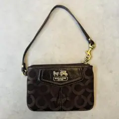 Y2K COACH Madison Op Art Wristlet Pouch