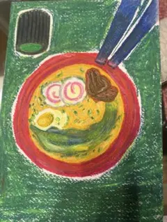 ラーメン 手描きイラスト
