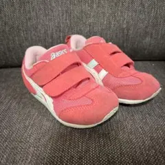 ASICS キッズシューズ ピンク ベルクロ　15.5cm