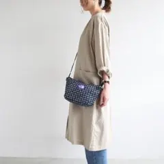 新品❣️ノースフェイス・パープル・レーベル ロゴ・プリント・メッシュポーチM K