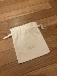 Dior 巾着袋　白
