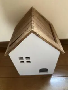 木製家型ゴミ箱・小物入れセット