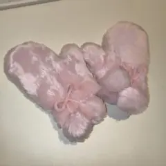 ☆★手袋 ピンク モコモコ ミトン☆★