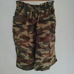 迷彩柄 ハーフパンツ サイドポケット付き