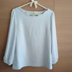 【匿名配送】earth music&ecology ライトブルー ブラウス S