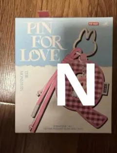 POP MART PIN FOR LOVE ラブブイニシャルストラップN