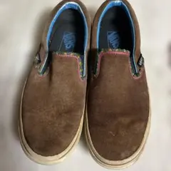 VANS スエード ブラウン スリッポン24.5