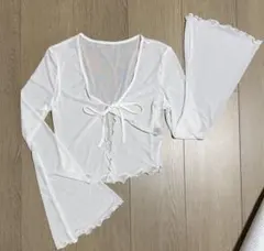 シースルー カーディガン