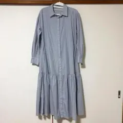 gu ストライプシャツワンピース