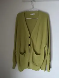 グローバルワーク　ライムグリーン　カーディガン