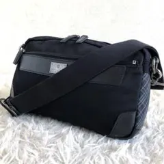 【2way】ブラックレーベルクレストブリッジ　ショルダーバッグ　黒　チェック