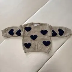 ZARA ハート柄 セーター