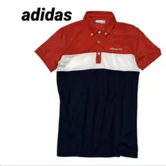 アディダス adidas レディースゴルフ ポロシャツ L 赤/白/黒 G252
