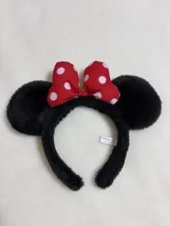 ミニーマウス 耳付き カチューシャ ディズニー 赤
