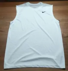 ナイキ　NIKE　ノースリーブ　白　メンズL　Dri-FIT　匿名