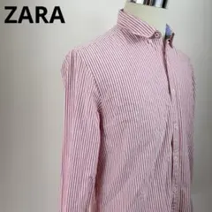 ZARA ザラ ストライプシャツ メンズL スリムフィット 長袖