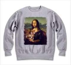 モナリザ フランス パリ 柴犬 しばいぬ スウェット トレーナー メンズ