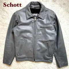 雰囲気抜群/希少モデル✨schott レザージャケット Lsize 黒 - メルカリ