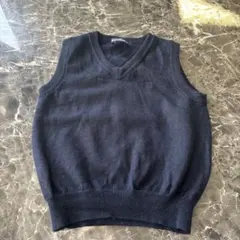 familiar ネイビー Vネックベスト