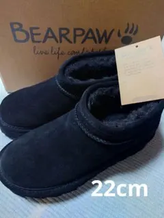 大特価 新品【22cm】ベアパウBEARPAW 厚底ムートンブーツ ブラック