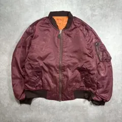 ボルドー　MA-1 フライトジャケット　Lサイズ相当 ヴィンテージ　ミリタリー