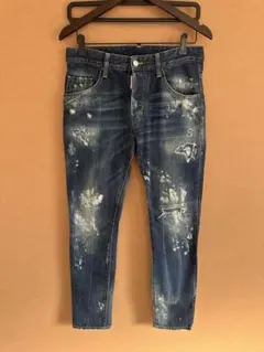 DSQUARED2 ディースクエアード クラッシュペイント デニム 48 - メルカリ