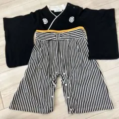 【美品】男の子　袴ロンパース　初節句　90