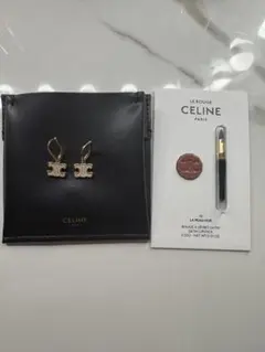 【tink様専用】【おまとめ割あり】CELINEトリオンフラインストーンピアスのサムネイル