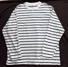 ユニクロ　ボーダー　カットソー　ロンT 長袖　ＸＬ