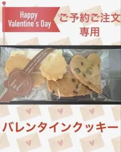 2／11発送バレンタインクッキー５袋