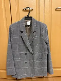 DHOLICチェック柄 ダブルジャケット