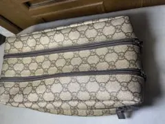 GUCCI グッチ クラッチバッグ セカンド GG ベージュ ブラウン レザー