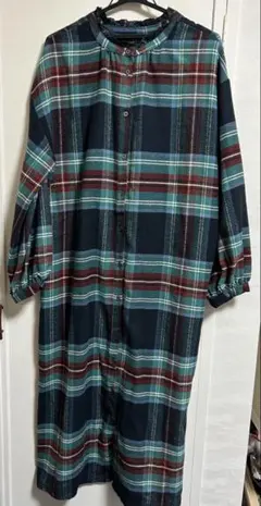 チェック柄ワンピース