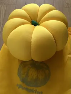 ビーズクッション パンプキン イエロー
