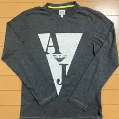 ARMANI JUNIOR グレー長袖Tシャツ 14A