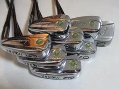 名器！ Hiro Honma/ヒロホンマ ゴルフセット（CL-606）バッグ付き HONMA CL-606 ゴルフ アイアン8本セット 緑モグラ R メンズ 右