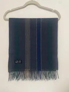 ほぼ未使用♡dunhill 青系ストライプ マフラー