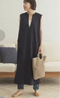 URBANRESEARCH FORK＆SPOON●スリットネックロングワンピース