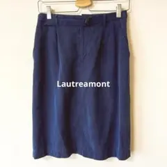 LAUTREAMONT ひざ丈スカート ベルト付き