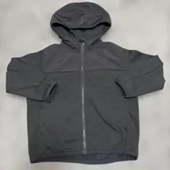 UNIQLO キッズ フリースパーカー 110 ユニクロ 黒 保育園 子供服