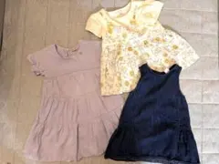 女の子 夏服 3点 プティマイン ワンピ 80 ギャップ ジャンスカ 90のサムネイル