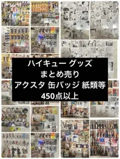 ハイキュー グッズ まとめ売り アクスタ 缶バッジ 紙類等 450点以上