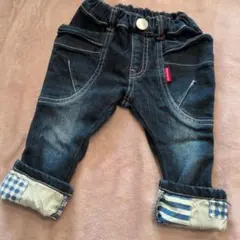 moujonjonダークブルーデニムパンツ