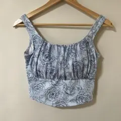 lava SUKALA ヨガウェア 花柄フリルタンクトップ ブラトップ